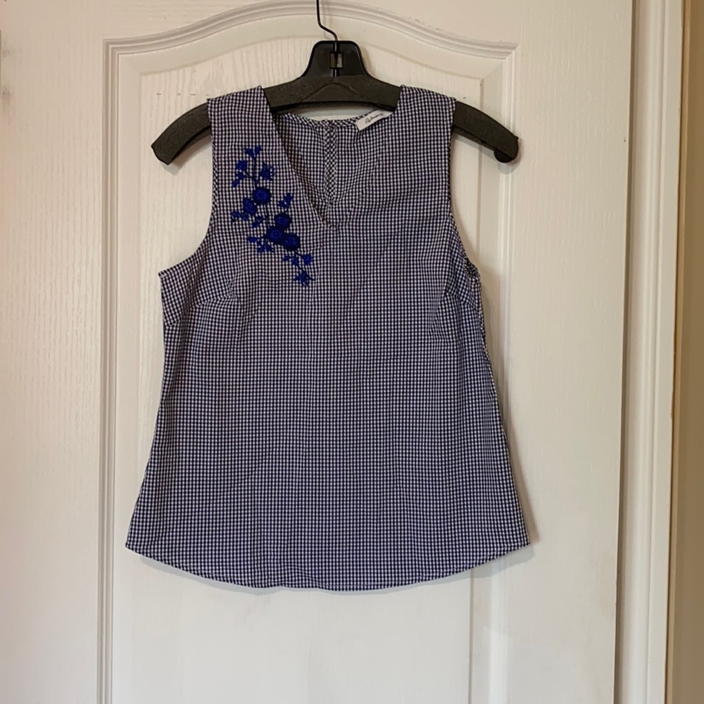 Floral Checked top